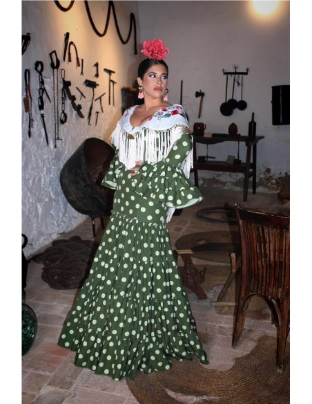 VESTIDO DE FLAMENCA SARAY VERDE