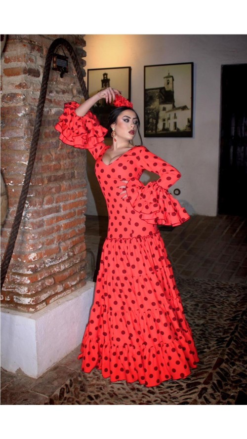 VESTIDO DE FLAMENCA SARAY NARANJA