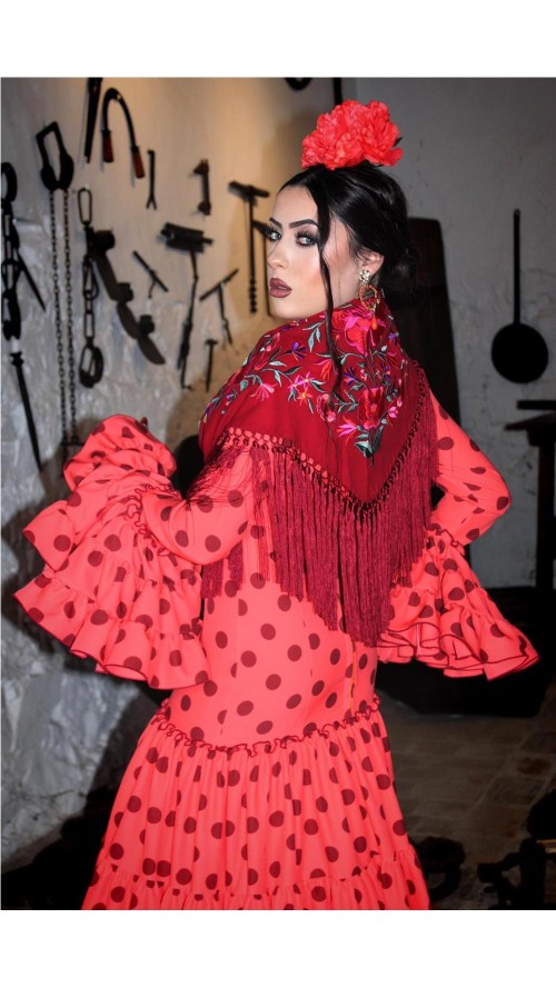VESTIDO DE FLAMENCA SARAY NARANJA