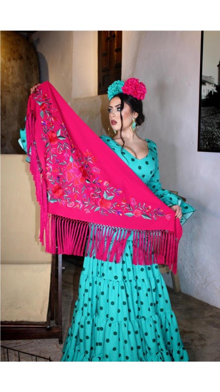 VESTIDO DE FLAMENCA SARAY AGUAMAR 2