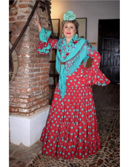 VESTIDO DE FLAMENCA SARAY TEJA