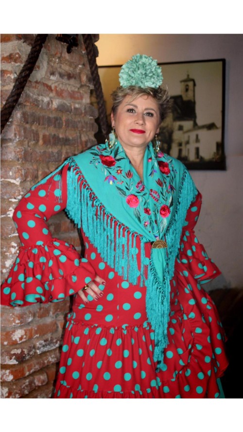 VESTIDO DE FLAMENCA SARAY TEJA