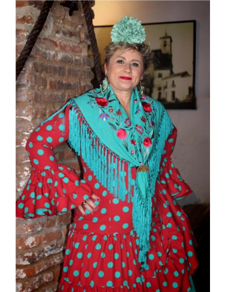VESTIDO DE FLAMENCA SARAY TEJA
