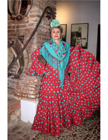 VESTIDO DE FLAMENCA SARAY TEJA