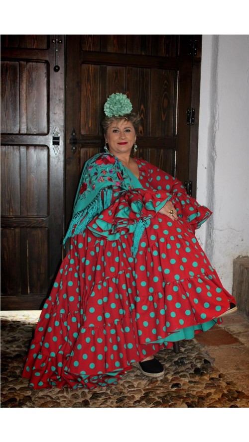 VESTIDO DE FLAMENCA SARAY TEJA
