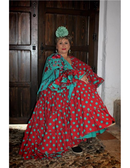 VESTIDO DE FLAMENCA SARAY TEJA