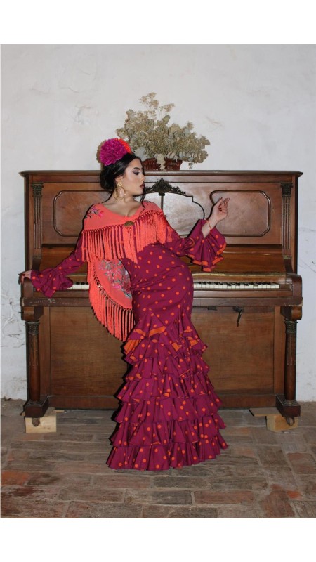 VESTIDO DE FLAMENCA ROSA BUGANVILLA