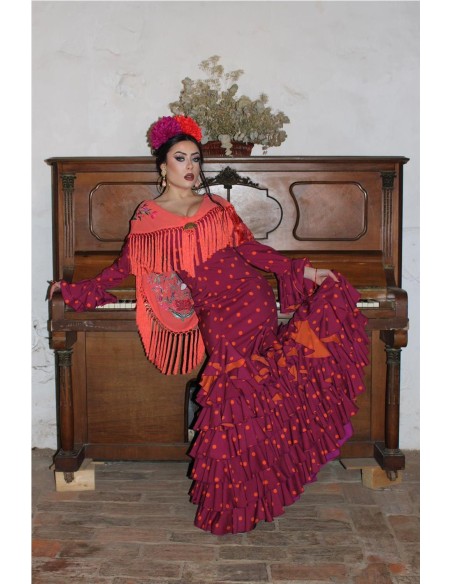 VESTIDO DE FLAMENCA ROSA BUGANVILLA
