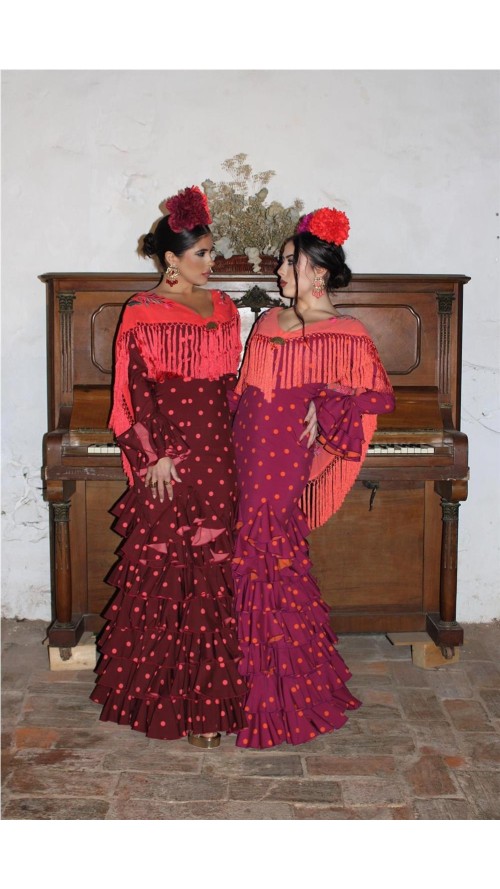 VESTIDO DE FLAMENCA ROSA BUGANVILLA