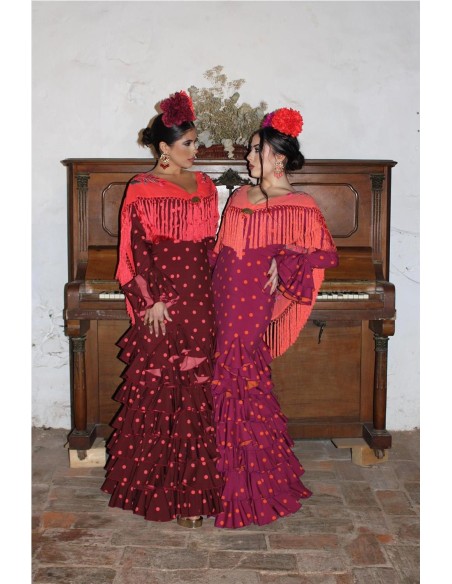 VESTIDO DE FLAMENCA ROSA BUGANVILLA