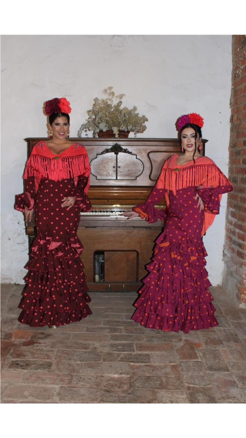 VESTIDO DE FLAMENCA ROSA BUGANVILLA