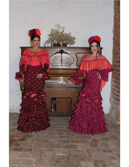 VESTIDO DE FLAMENCA ROSA BUGANVILLA