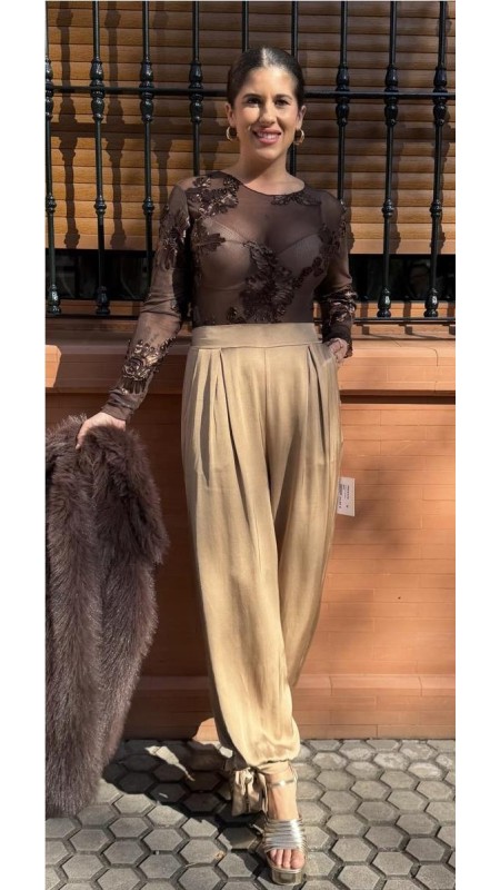 PANTALON MENORCA BEIG 2