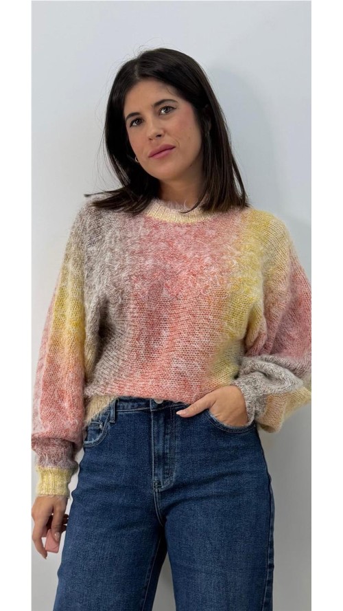 JERSEY ARCO IRIS MARRON