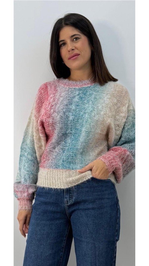 JERSEY ARCO IRIS VERDE