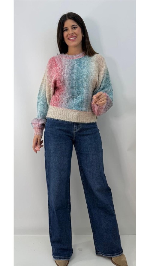 JERSEY ARCO IRIS VERDE