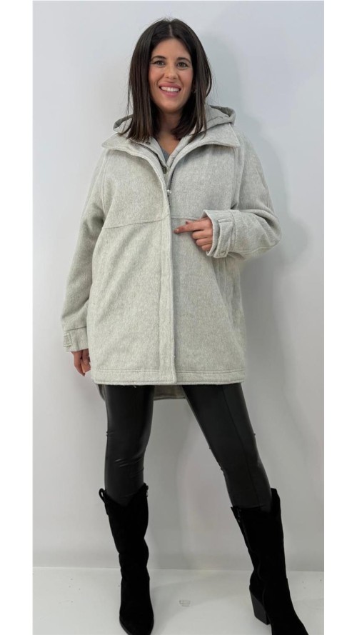 ABRIGO DOS PARTES LOLI GRIS