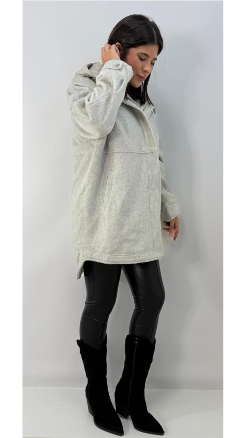 ABRIGO DOS PARTES LOLI GRIS