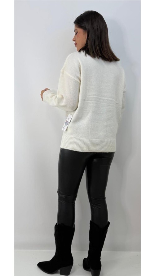 JERSEY CORAZON PRINT BLANCO