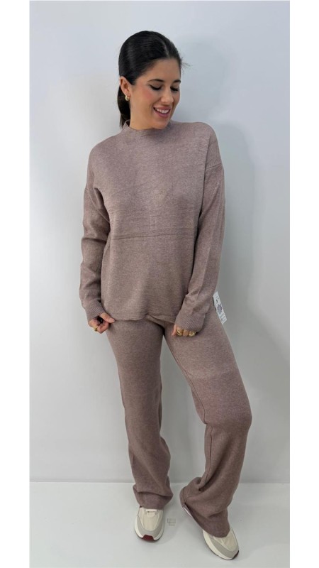 CONJUNTO ALICIA MARRON 2