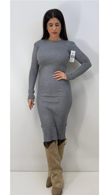 VESTIDO PAULA GRIS