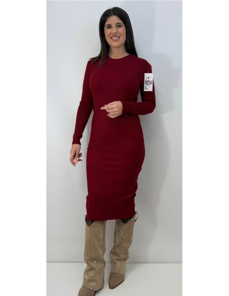 VESTIDO PAULA BURDEOS