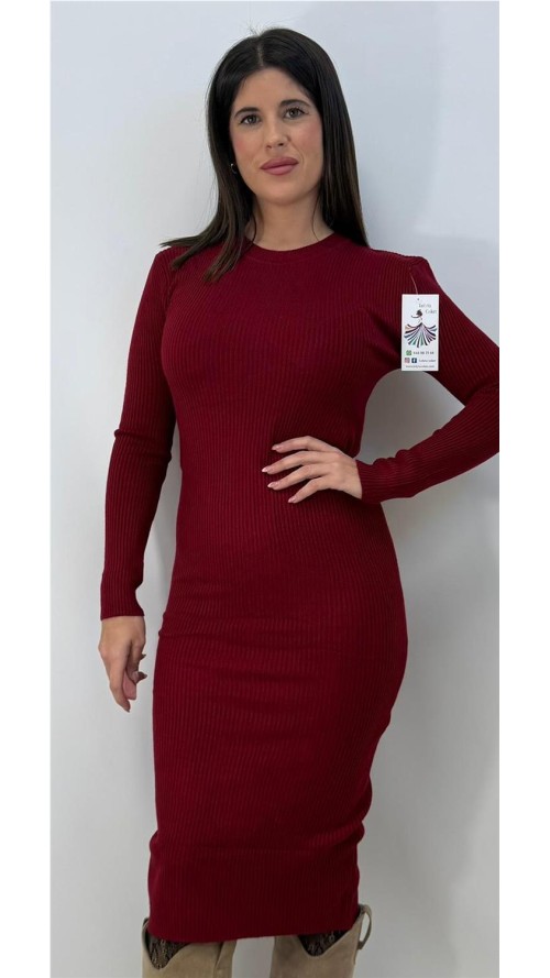 VESTIDO PAULA BURDEOS