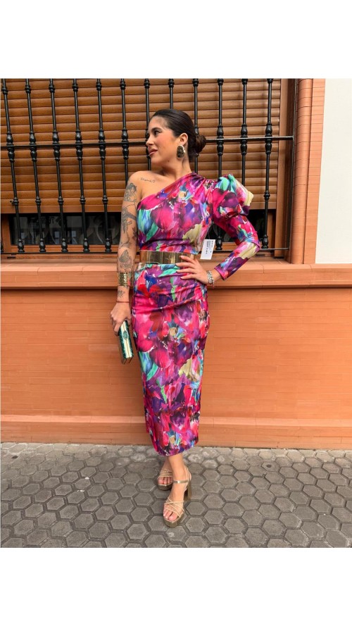 VESTIDO NUBE ESTAMPADO BUGANVILLA