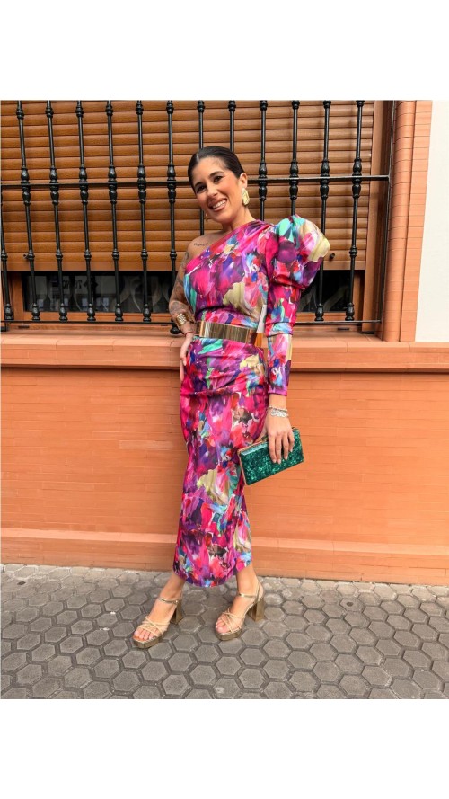 VESTIDO NUBE ESTAMPADO BUGANVILLA