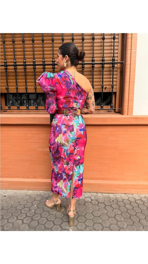 VESTIDO NUBE ESTAMPADO BUGANVILLA