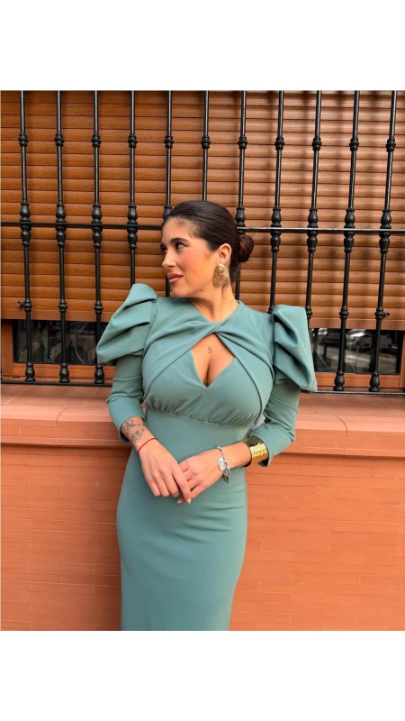 VESTIDO TESLA VERDE JABONOSO 2