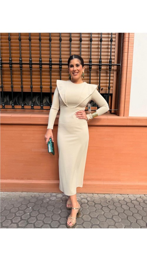 VESTIDO EDURNE BEIG