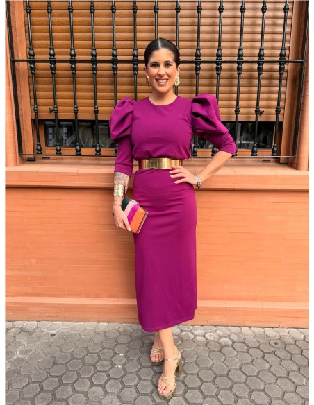 VESTIDO ROSALI BUGANVILLA