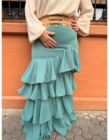 FALDA CORDOBA VERDE JABONOSO