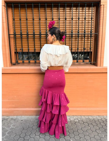 FALDA CORDOBA ESTAMPADO LUNAR BUGANVILLA