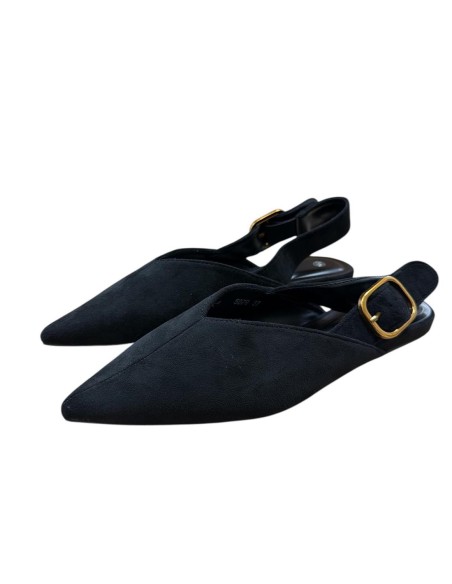 ZUECOPLANO HEBILLA NEGRO