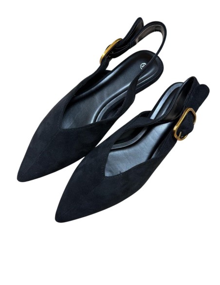 ZUECOPLANO HEBILLA NEGRO