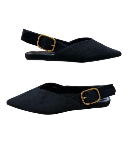 ZUECOPLANO HEBILLA NEGRO