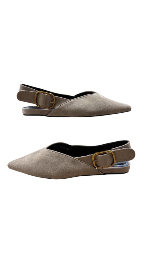 ZUECOPLANO HEBILLA TAUPE