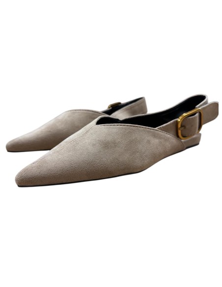 ZUECOPLANO HEBILLA TAUPE