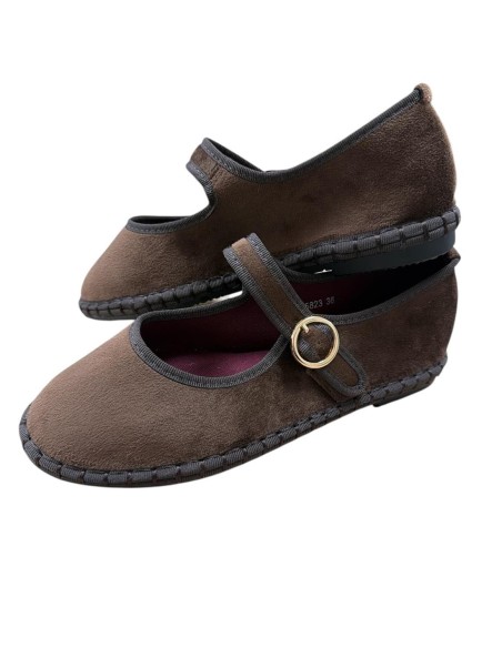 MANOLETINA TELA RIBETE MARRON