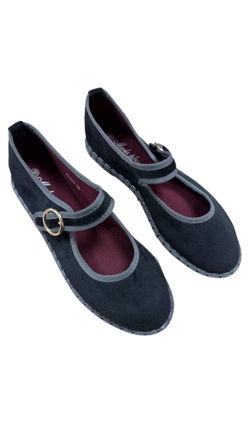 MANOLETINA TELA RIBETE NEGRO 1