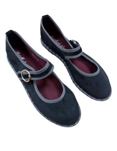 MANOLETINA TELA RIBETE NEGRO 1