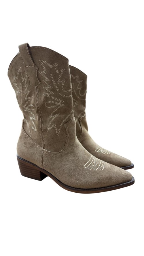 BOTIN MEDIO COW BOY TAUPE