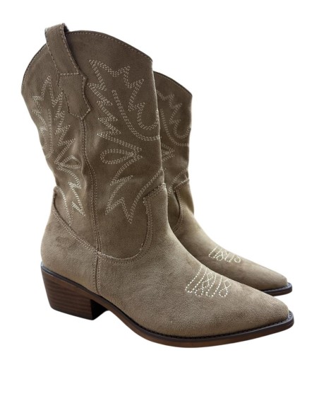 BOTIN MEDIO COW BOY TAUPE