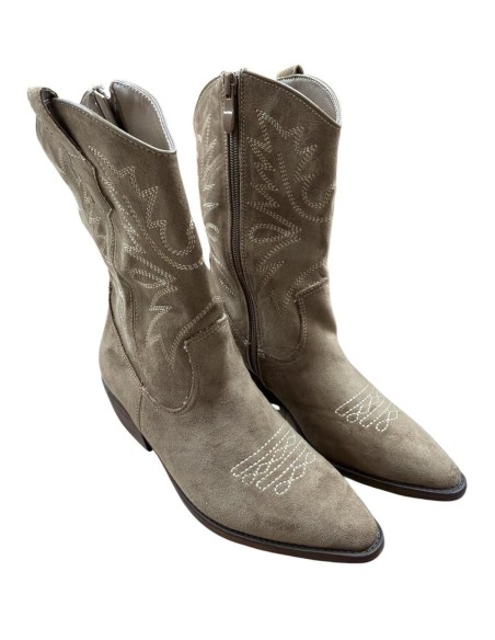 BOTIN MEDIO COW BOY TAUPE