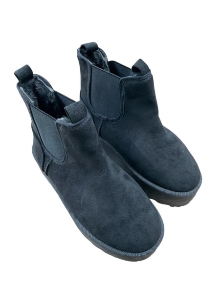 BOTIN ELASTICO PELO INTERIOR NEGRO