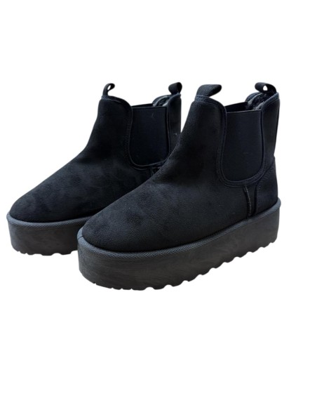 BOTIN ELASTICO PELO INTERIOR NEGRO