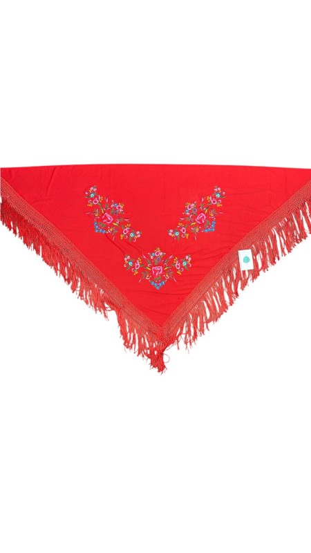 MANTON ESTAMPADO ROJO