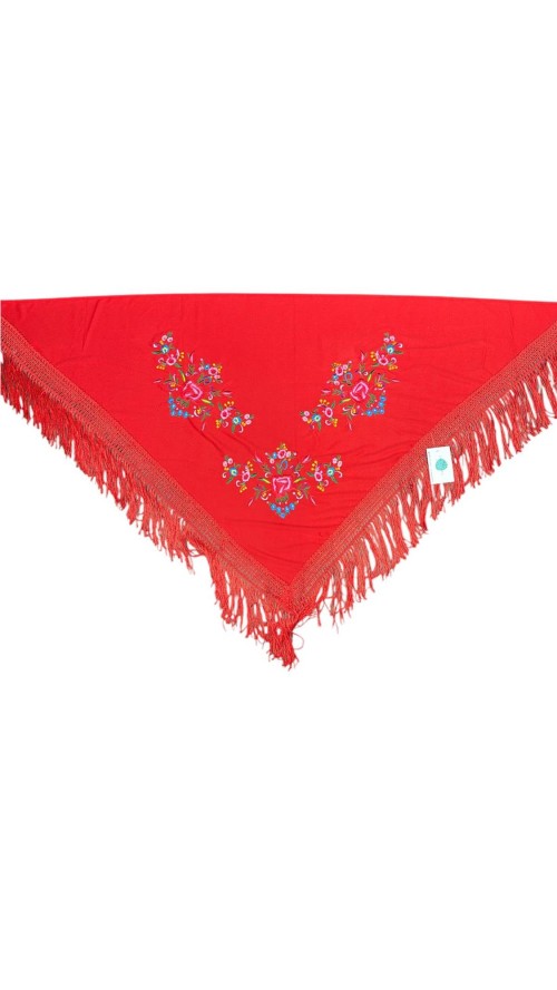 MANTON ESTAMPADO ROJO
